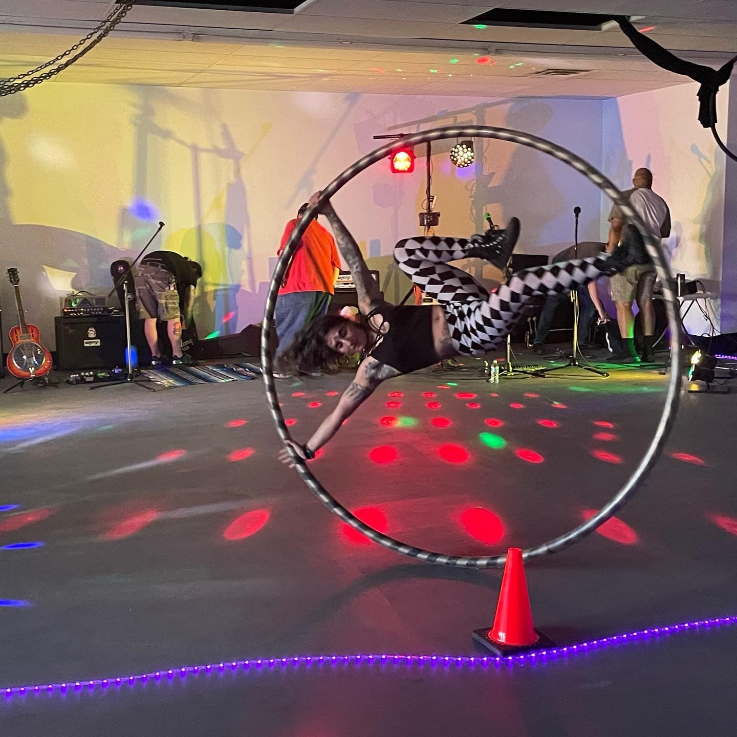 Cyr wheel stage performance