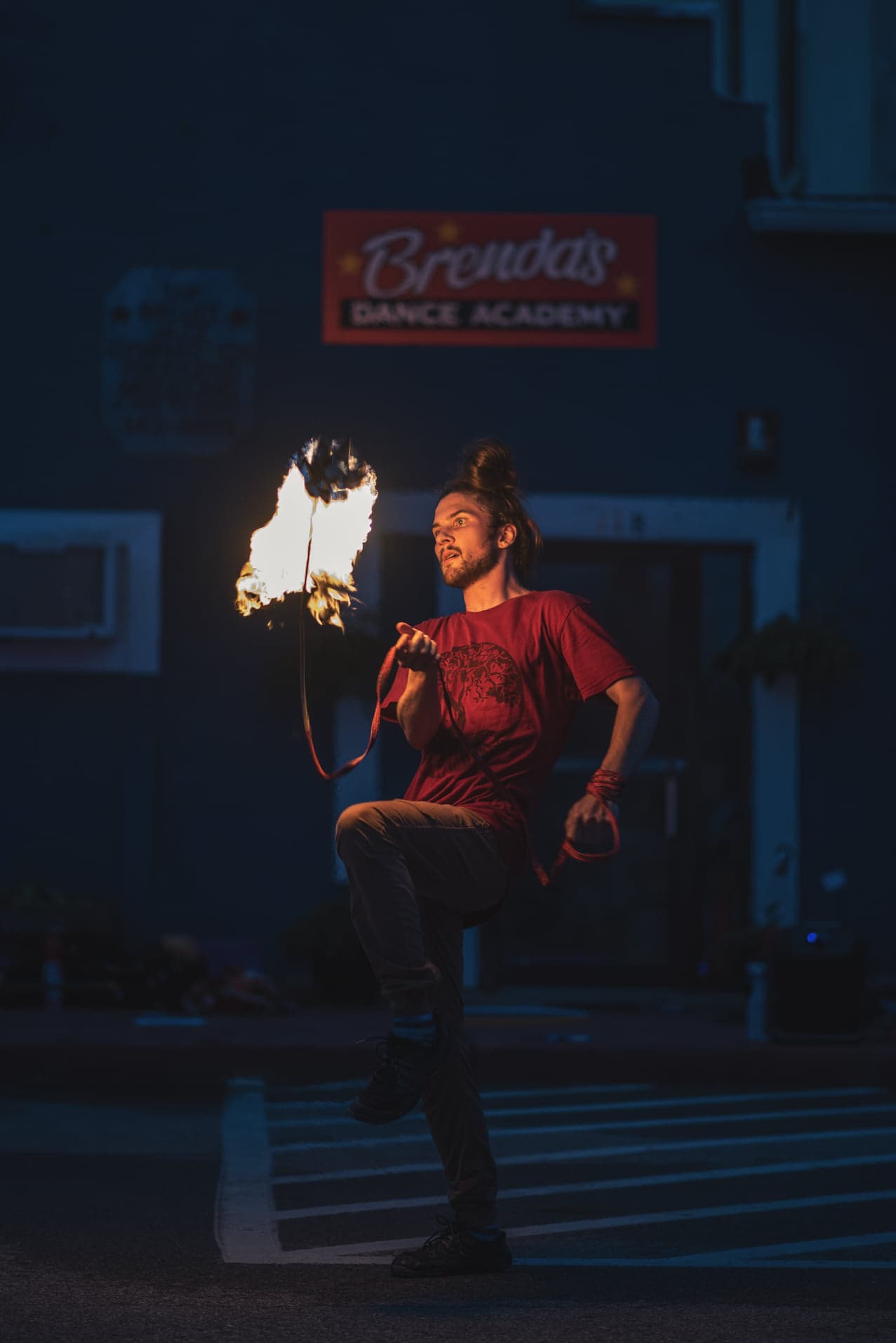 Glow performance lighting up the night